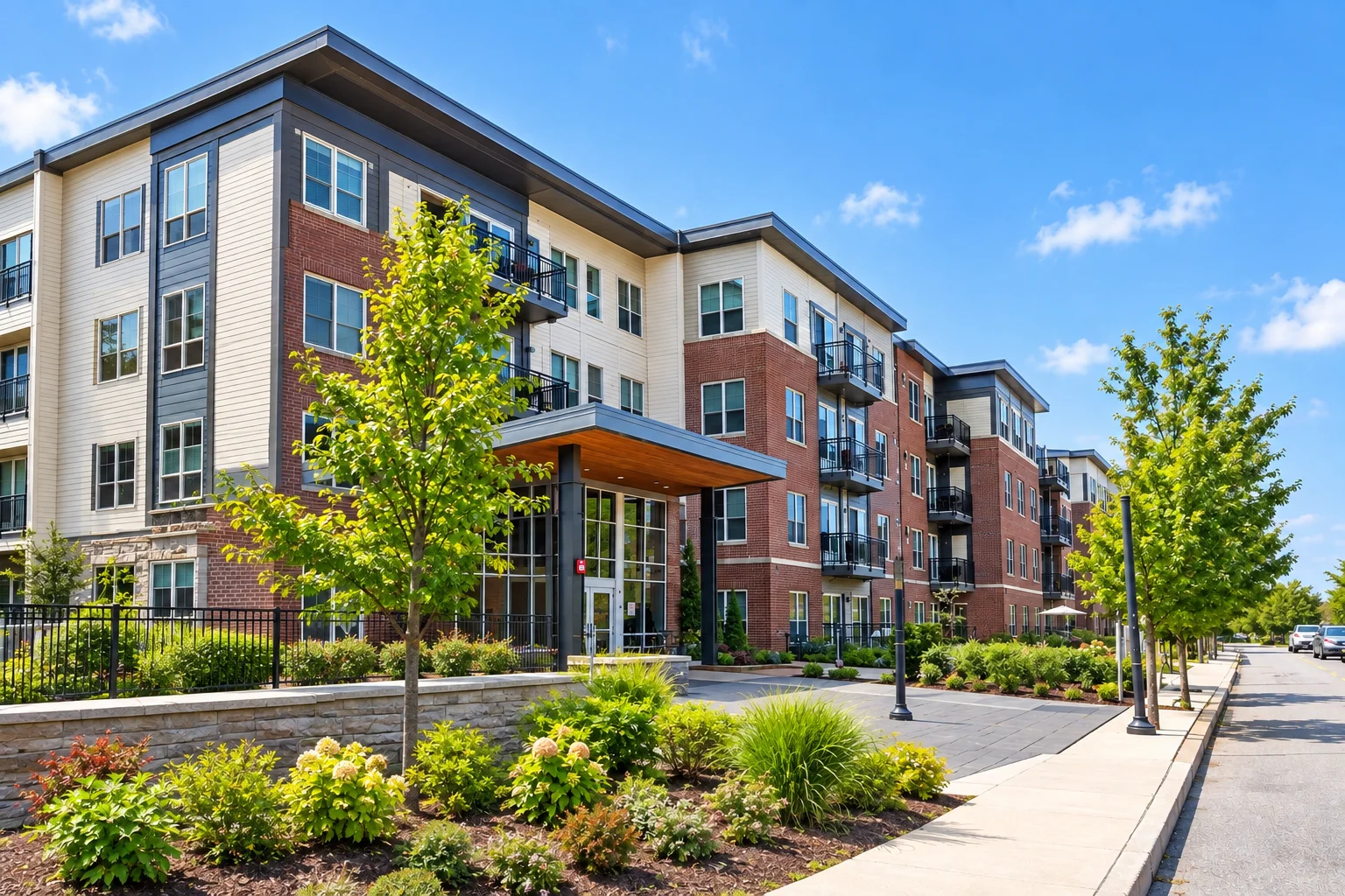 Station Landing apartment buildings in the Wellington neighborhood of Medford, MA